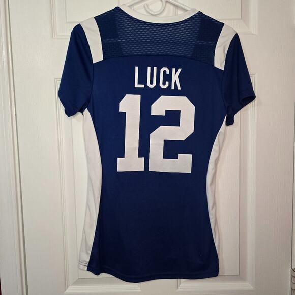 Majestic Indianapolis Colts Andrew Luck Ladies Cut Jersey Medium - Picture 2 of 4